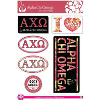 Alpha Chi Omega Lifestyle Sticker Sheet