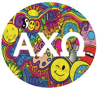 Alpha Chi Omega Printed Button Collection