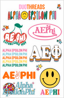 Alpha Epsilon Phi Rainbow Sticker Sheet