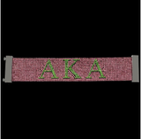 Alpha Kappa Alpha Austrian Crystal Bracelet With Magnet Closure