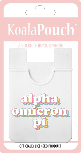 Alpha Omicron Pi Retro Koala Pouch