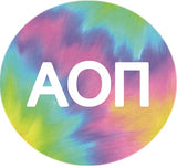 Alpha Omicron Pi Printed Button Collection