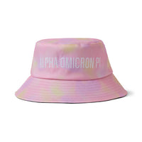 Alpha Omicron Pi Tie Dye Pastel Bucket Hat