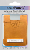 Alpha Phi Leather Style Koala Pouch