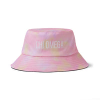Chi Omega Tie Dye Pastel Bucket Hat