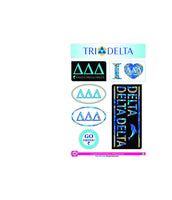 Delta Delta Delta Lifestyle Sticker Sheet