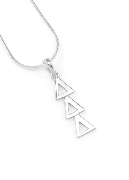 Delta Delta Delta Sterling Silver Lavaliere