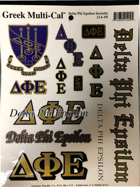 Delta Phi Epsilon Decal Set - Discontinued