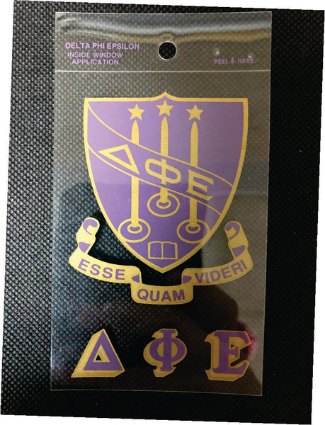 Delta Phi Epsilon Window Cling - Discontinued