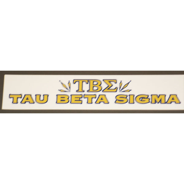 Tau Beta Sigma Bumper Sticker Decal - Discontinued