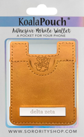 Delta Zeta Leather Style Koala Pouch