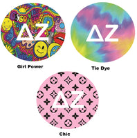 Delta Zeta Printed Button Collection