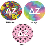 Delta Zeta Printed Button Collection