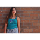 Gamma Eta Fleur de Lis Embroidered Tank - Discontinued