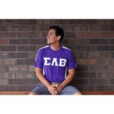 Sigma Lambda Beta White Accent Dry-Fit Tee- Discontinued