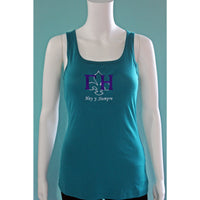 Gamma Eta Fleur de Lis Embroidered Tank - Discontinued