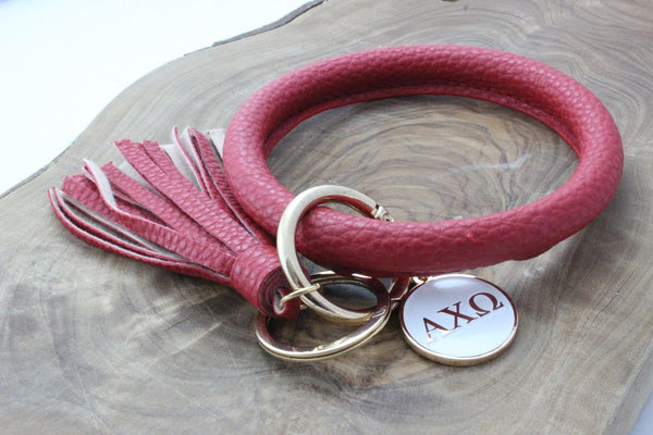 Alpha Chi Omega Keychain Bangle