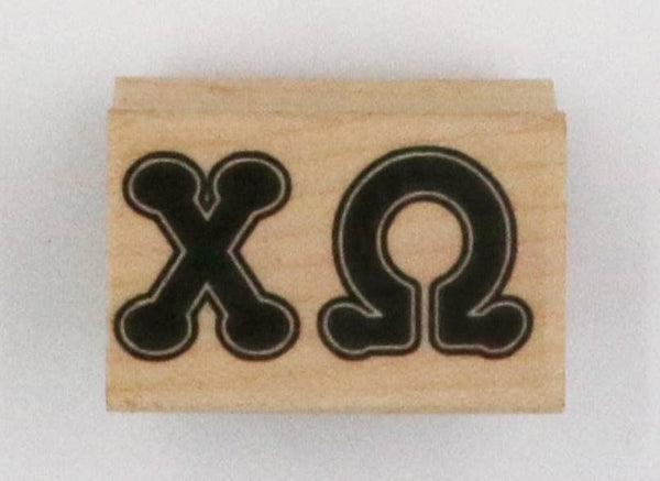 Chi Omega Rubber Stamp