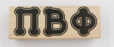 Pi Beta Phi Rubber Stamp