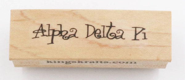 Alpha Delta Pi Rubber Stamp