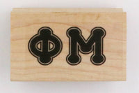 Phi Mu Rubber Stamp