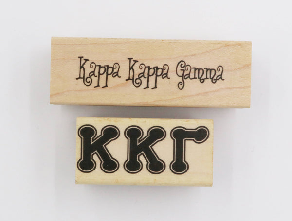 Kappa Kappa Gamma Rubber Stamp