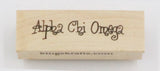 Alpha Chi Omega Rubber Stamp