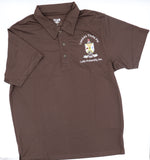 Lambda Theta Phi Moisture-Wicking Brown Polo