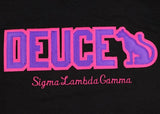 Sigma Lambda Gamma Word Tee with Panther