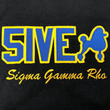 Sigma Gamma Rho Gold Word Long Sleeve