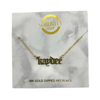 Kappa Delta Old English Necklace