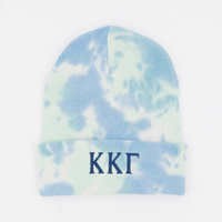 Alpha Chi Omega Tie-Dyed Knit Beanie