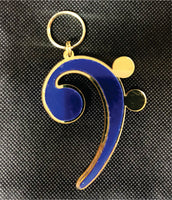 Kappa Kappa Psi Bass Clef Key Chain