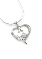 Lambda Theta Alpha Sterling Silver Heart Lavaliere