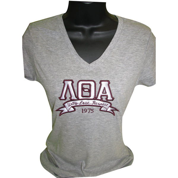 Lambda Theta Alpha Banner V-Neck