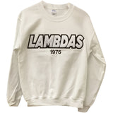 Lambda Theta Phi LAMBDAS White Crewneck