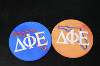 Delta Phi Epsilon Florida Outline Game Day Embroidered Button