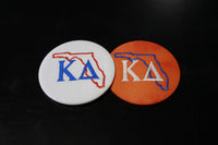 Kappa Delta Florida Outline Game Day Embroidered Button