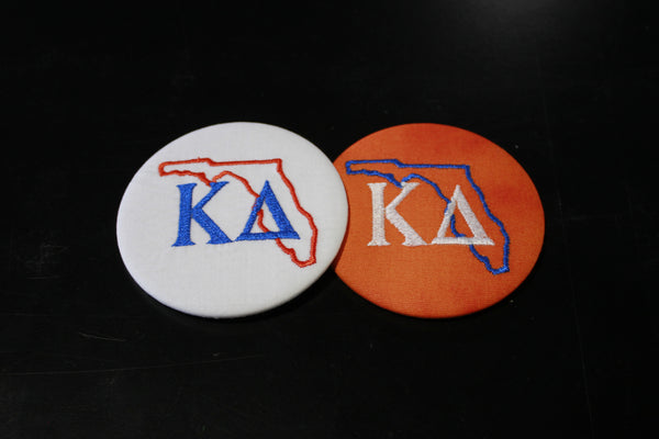 Kappa Delta Florida Outline Game Day Embroidered Button