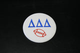 Delta Delta Delta Football Embroidered Button