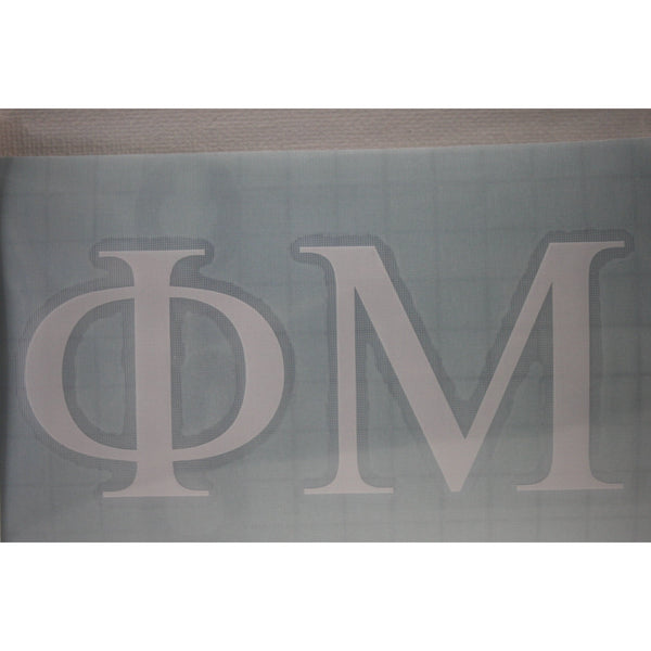 Phi Mu Vinyl Decal