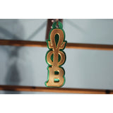 Omega Phi Beta Greek Letter Acrylic Keychain