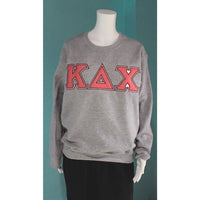 Kappa Delta Chi Sparkly Lettered Crewneck