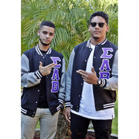 Sigma Lambda Beta Cotton Letterman Jacket