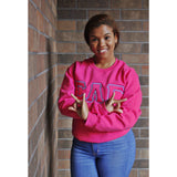 Sigma Lambda Gamma Satin Stitch Crewneck