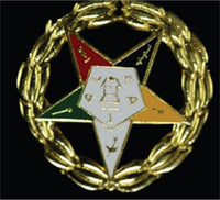 Order of the Eastern Star Full Wreath Pin