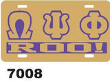 1911 Purple and Old Gold 1911 / Life Member / Roo! License Plate