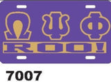 1911 Purple and Old Gold 1911 / Life Member / Roo! License Plate