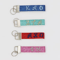 Pi Beta Phi Glitter FOB Keychain