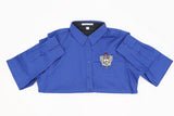 Sigma Gamma Rho Blue Ladies Long Sleeve Easy Care Shirt